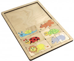 Пазл деревянный «Веселые половинки» - Фото 8