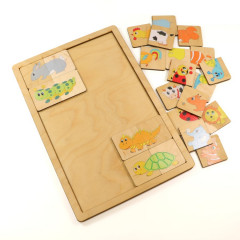 Пазл деревянный «Веселые половинки» - Фото 9