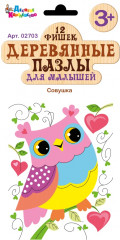Пазлы деревянные «Совушка» - Фото 1