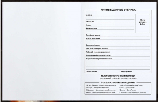 Дневник школьный «Веселый корги»