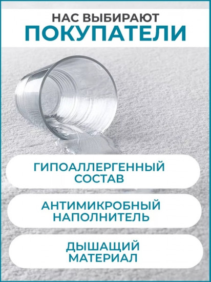 Наматрасник на резинке водонепроницаемый