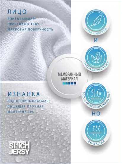 Наматрасник на резинке водонепроницаемый