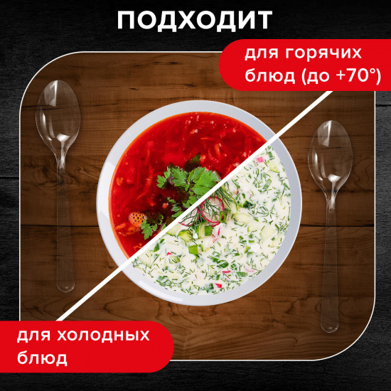 Набор ложек одноразовых