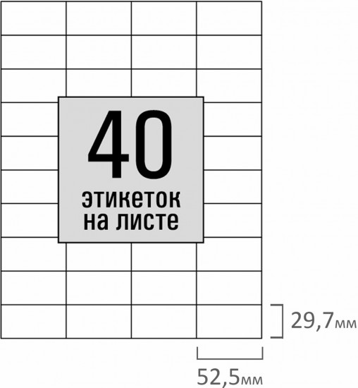 Набор этикеток самоклеящихся