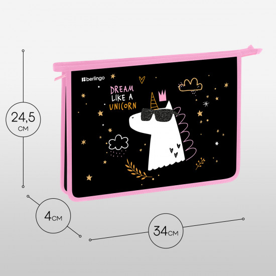 Папка для тетрадей «Dream Like A Unicorn»