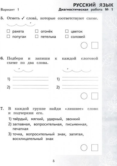 Педагогическая диагностика. Русский язык. Математика. 2 класс. Рабочая тетрадь