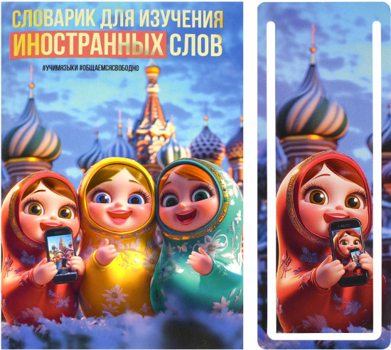 Тетрадь для записи иностранных слов «Матрёшки»