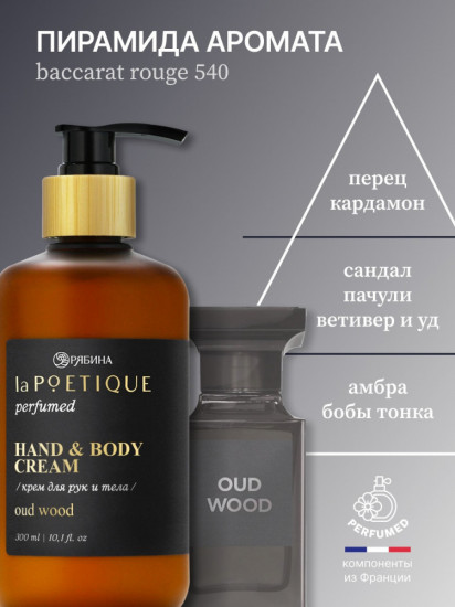 Крем для рук и тела парфюмированный «Oud wood»