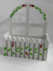 Кашпо деревянное «Заборчик» - Фото 2