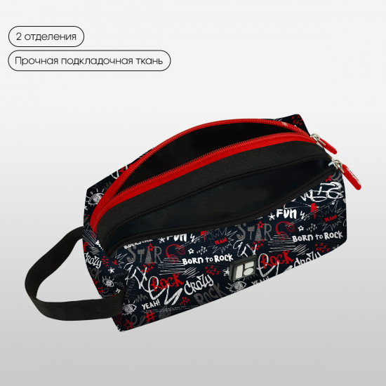 Пенал-косметичка школьный «Rockstar»