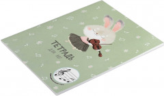 Тетрадь для нот «Зайка со скрипкой» - Фото 1