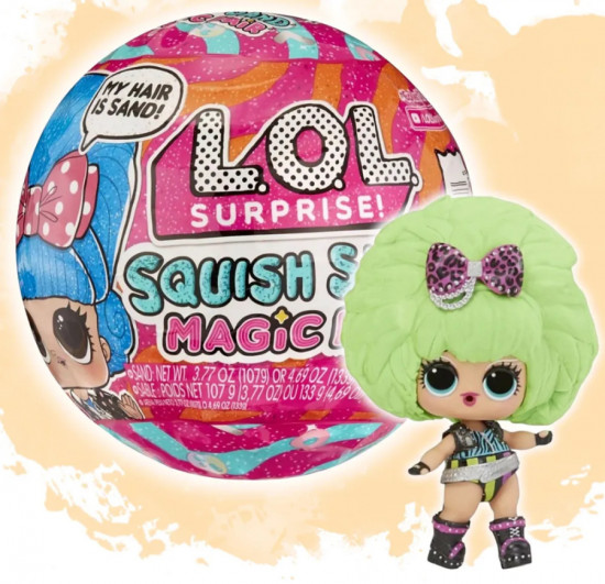 Набор-сюрприз игровой «Squish Sand Magic Hair»