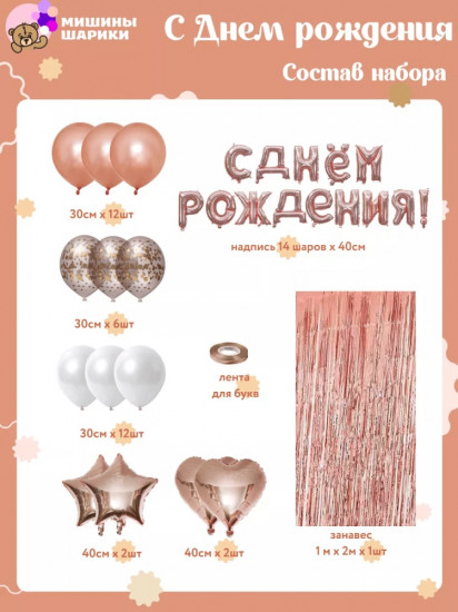 Набор шаров воздушных