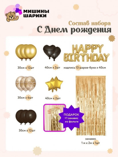 Набор шаров воздушных