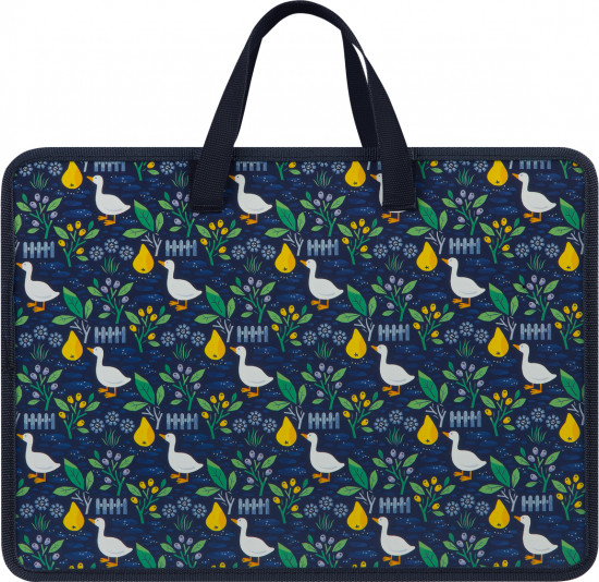 Папка с ручками «Geese on Blue»