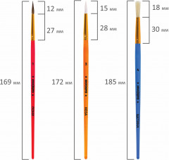 Набор кистей для рисования - Фото 10
