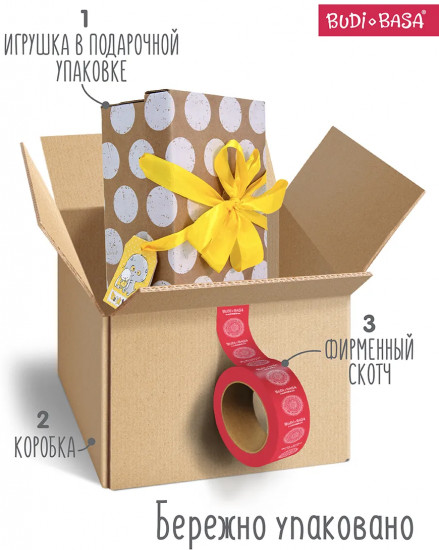 Игрушка мягкая «Басик в лонгсливе с крабиком»