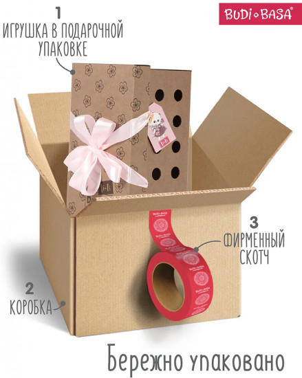 Игрушка мягкая «Кошечка Ли-Ли в платье с бабочкой»
