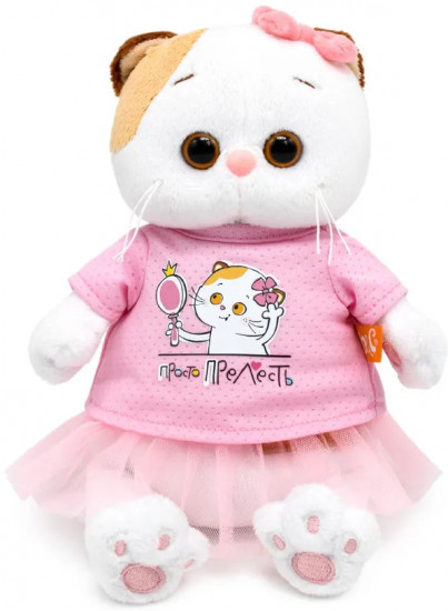 Игрушка мягкая «Кошечка Ли-Ли в футболке с принтом»
