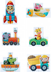 Кубики «Зверотранспорт» - Фото 1