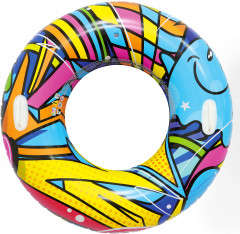 Круг надувной для плавания с ручками - Фото 4