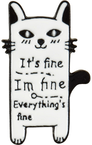 Набор металлических значков «Everythings fine»