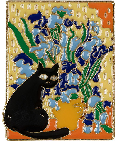 Набор металлических значков «Cats and art»