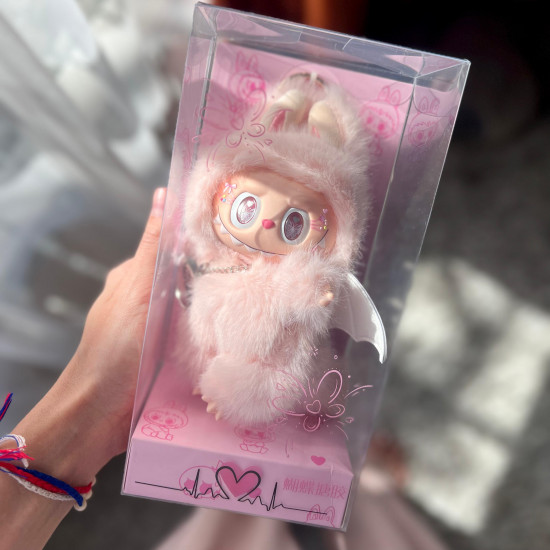 Коллекционная кукла «Labubu Monster Pink Butterflies luxe»