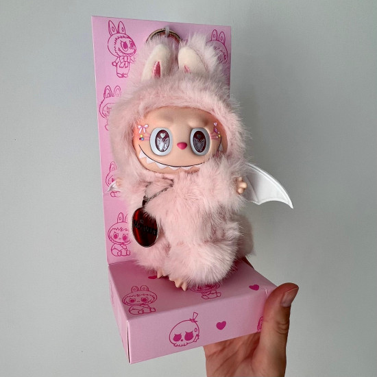 Коллекционная кукла «Labubu Monster Pink Butterflies luxe»