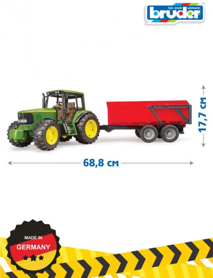 Трактор с прицепом-самосвалом «John Deere 6920»