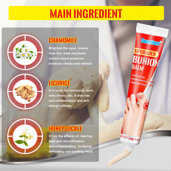 Мазь от бурсита и подагры «Upgraded Bunion Balm»