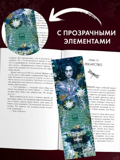 Закладка прозрачная по роману Дахи Тараториной «Аир. Хозяин болота»