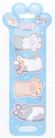 Набор флажков-закладок «Cute Paws»