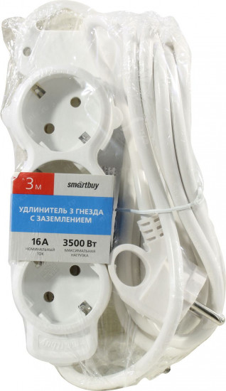 Удлинитель Smartbuy SBE-16-3-03m-Z