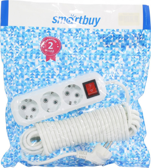 Удлинитель Smartbuy SBE-16-3-10-ZS