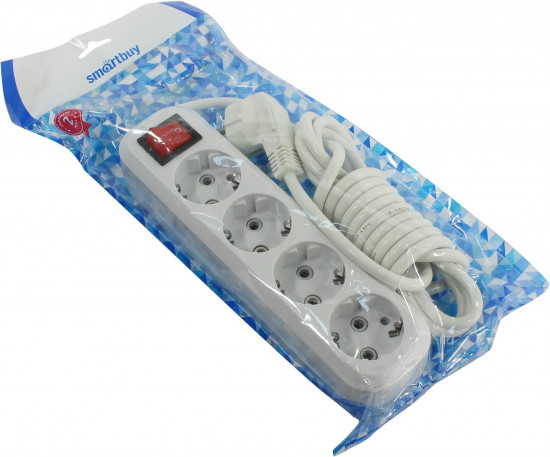 Удлинитель Smartbuy SBE-16-4-03-ZS