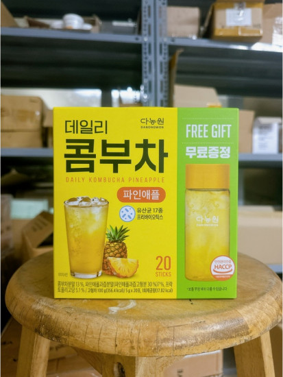 Чай-комбуча со вкусом ананаса в стиках «Daily Kombucha Pineapple»