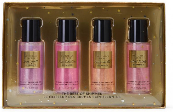Подарочный набор мини-спреев для тела «The Best Of Shimmer Gift Set»