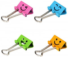 Набор зажимов для бумаг «Смайлы» - Фото 1
