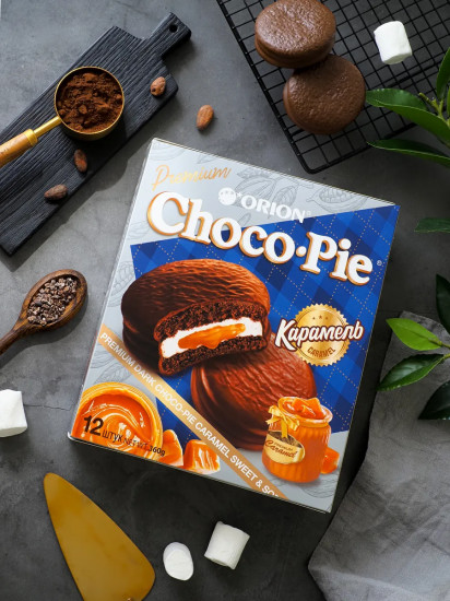 Пирожное шоколадное «Choco-Pie Dark Caramel. Карамель»