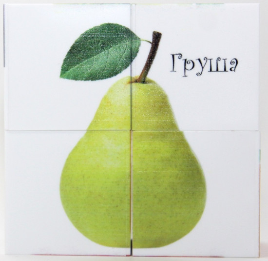 Кубики пластиковые «Фрукты»
