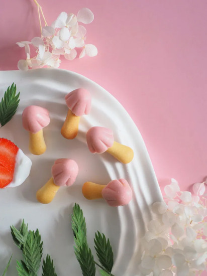 Печенье-грибочки «Choco Boy Yogurt & Strawberry. Йогурт и клубника»