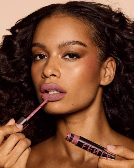 Вельветовая матовая помада для губ «Fenty Icon Velvet Liquid Lipstick», тон C ‘ Suite Heart