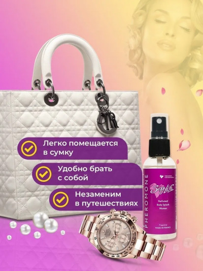 Парфюмированный спрей для тела с феромонами № 14 по мотивам «Nina Ricci»