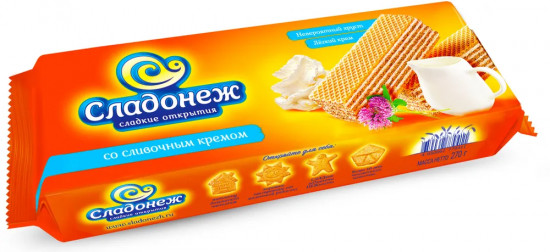 Вафли со сливочным кремом