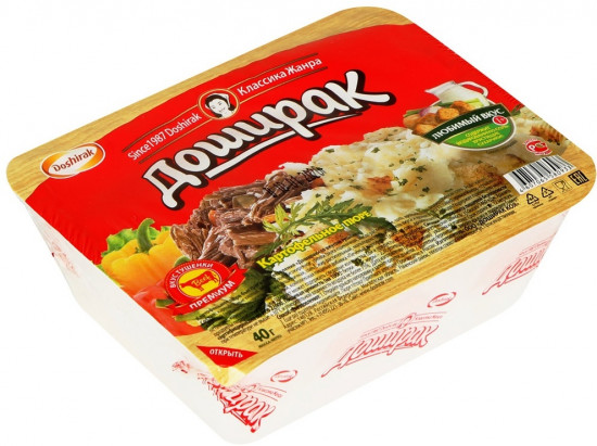 Пюре картофельное со вкусом тушеной говядины