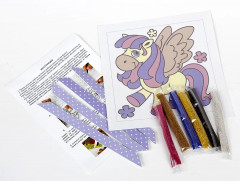 Картина из песка «Маленький пегас» - Фото 7