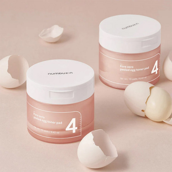 Пилинг-пэды для выравнивания рельефа кожи лица «No.4 Pore Zero Peeled Egg Toner Pad»