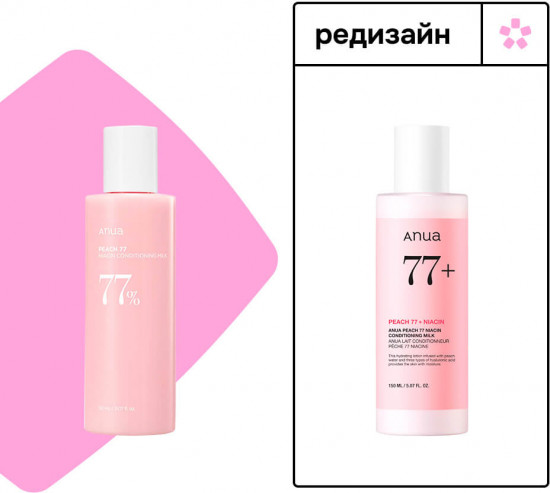 Лосьон-молочко с персиком и ниацинамидом «Peach 77 Niacin Conditioning Milk»