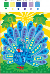 Аппликация из пайеток «Павлин» - Фото 1